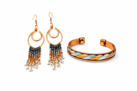 Bijuterii din cupru - Set bijuterii din cupru Karma & Dream