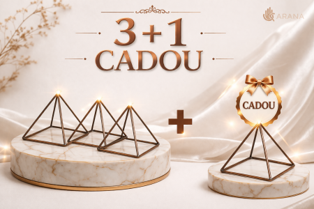 Deco - Set Cadou Piramidă din Cupru Arana