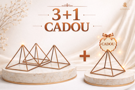 Design interior - Set Cadou Piramidă din Cupru Spiral Arana