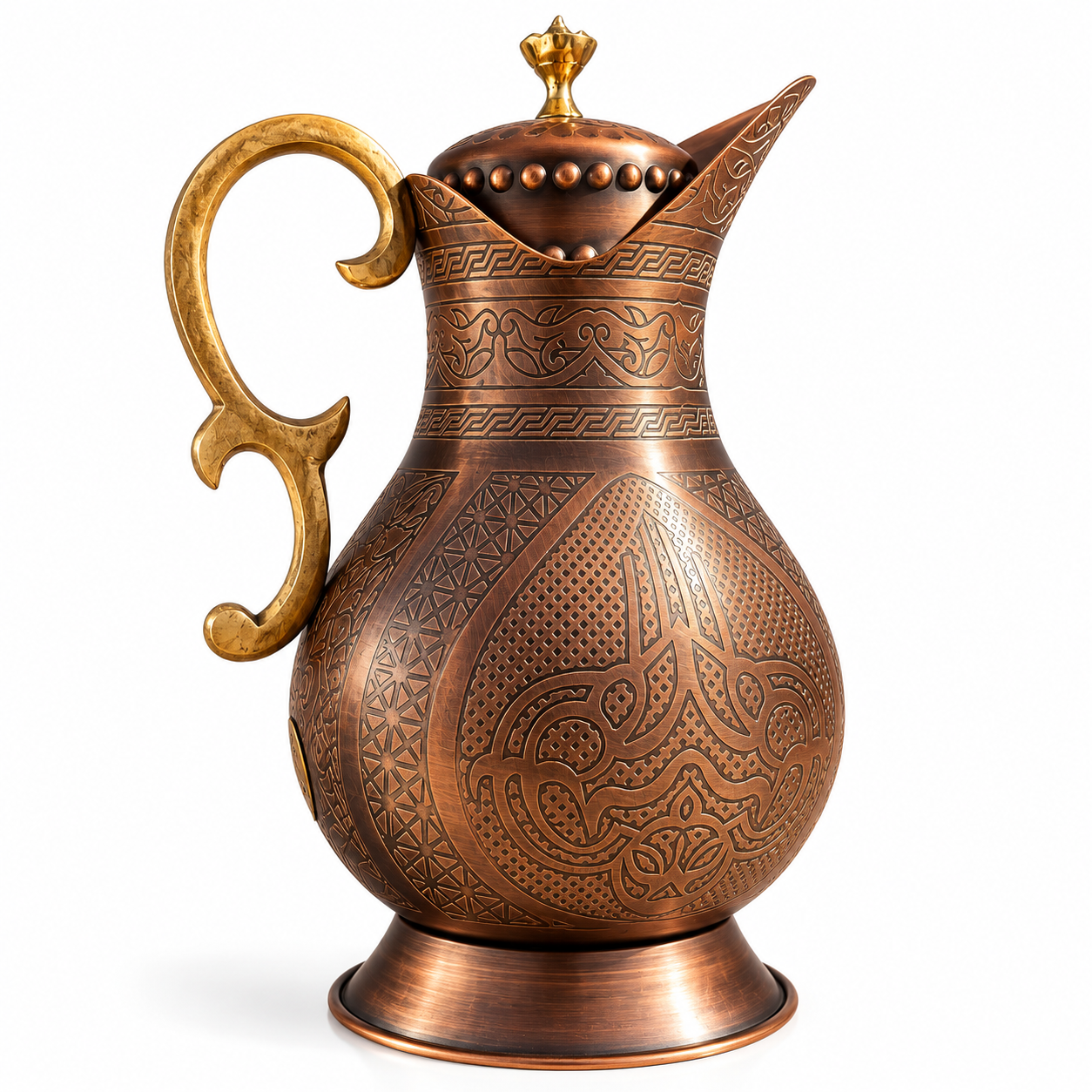 Carafa din cupru Bull Jug Antique Brown 2 Litri