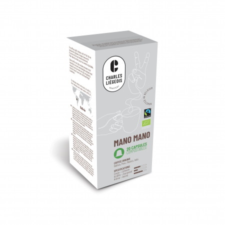 Compatibil Nespresso - Mano Mano BIO Cafea Capsule Compatibile Nespresso 20 buc