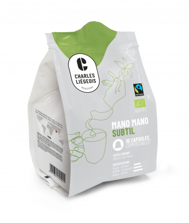 Compatibil Nespresso - Mano Mano Subtil BIO Cafea Capsule Compatibile Nespresso 10 buc