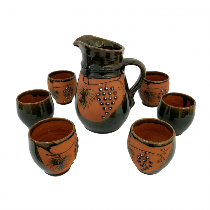 cana-cu-6-pahare-din-ceramica-de-arges-realizate-manual-argcoms-vin-tema-viticola-6008-6119 [1]