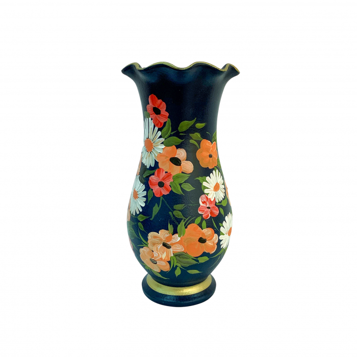 vaza-din-ceramica-de-arges-realizata-manual-argcoms-h30-silueta-cu-onduleuri-2-1-inel-pictura-florala-6449-6460 [4]