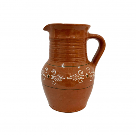 Cani si pahare - cana-din-ceramica-de-arges-realizata-manual-argcoms-apa-vin-cu-cioc-pictura-traditionala-6083-6086