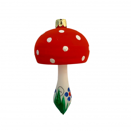 Figurine - figurina-din-sticla-suflata-si-pictata-manual-argcoms-fabrica-lui-mos-craciun-ciuperca-multicolor-6703