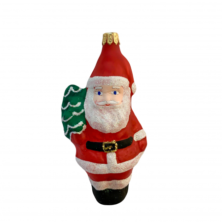 Figurine - figurina-din-sticla-suflata-si-pictata-manual-argcoms-fabrica-lui-mos-craciun-multicolor-fond-rosu-6702