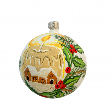 Ø80 - glob-din-sticla-suflata-si-pictata-manual-argcoms-fabrica-lui-mos-craciun-personalizabil-simfonia-iernii-multicolor-fond-alb-80-mm-sferic-6649-6650