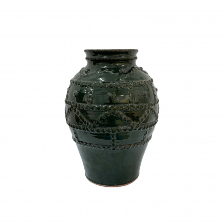Obiecte traditionale - otetar-din-ceramica-de-arges-realizat-manual-argcoms-glazurat-fara-toarte-decor-brau-alveolat-6265-6269