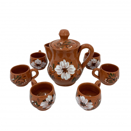 Servicii - serviciu-cu-6-cesti-din-ceramica-de-arges-realizat-manual-argcoms-tuica-pictura-florala-5972