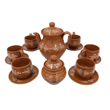 Servicii - serviciu-cu-6-cesti-si-farfurii-din-ceramica-de-arges-realizat-manual-argcoms-cafea-pictura-traditionala-5953