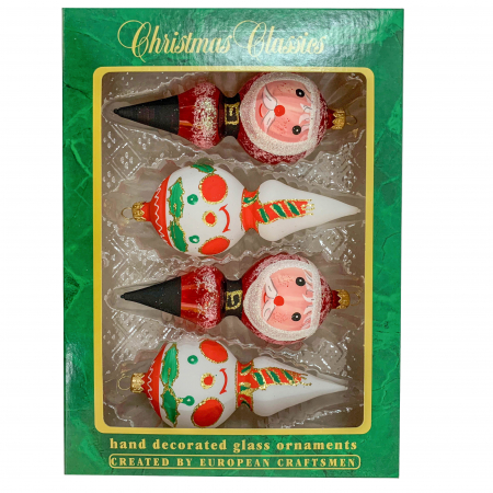 Seturi - set-4-globuri-din-sticla-suflate-si-pictate-manual-argcoms-fabrica-lui-mos-craciun-figurine-multicolore-55-mm-conice-6769