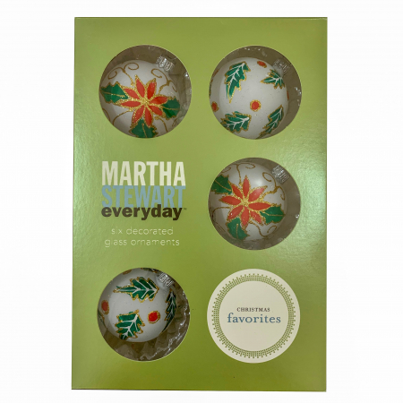 Globuri - set-6-globuri-clasice-din-sticla-suflate-si-pictate-manual-argcoms-fabrica-lui-mos-craciun-martha-stewart-model-1-multicolore-60-mm-sferice-6737
