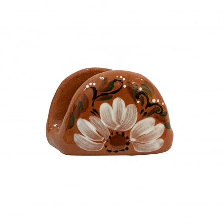Suport din ceramica de Arges realizat manual, Argcoms, Servetele, Pictura florala
