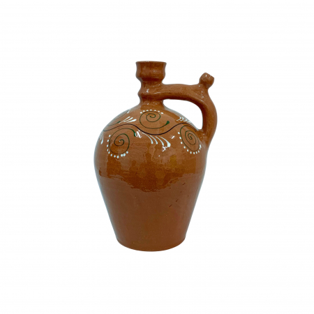 Ulcioare - ulcior-din-ceramica-de-arges-realizat-manual-argcoms-ceremonie-apa-vin-pictura-traditionala-2-mediu-6511-6513