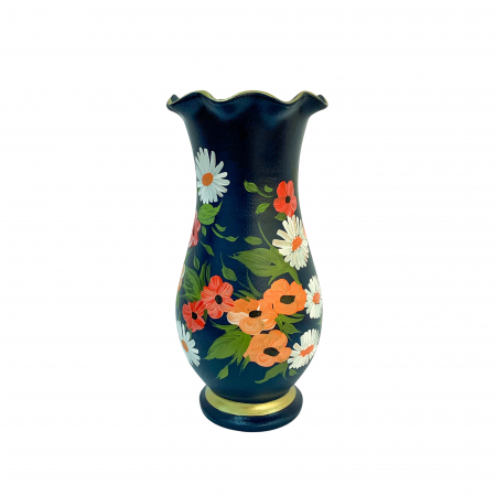 vaza-din-ceramica-de-arges-realizata-manual-argcoms-h30-silueta-cu-onduleuri-2-1-inel-pictura-florala-6449-6460 [1]