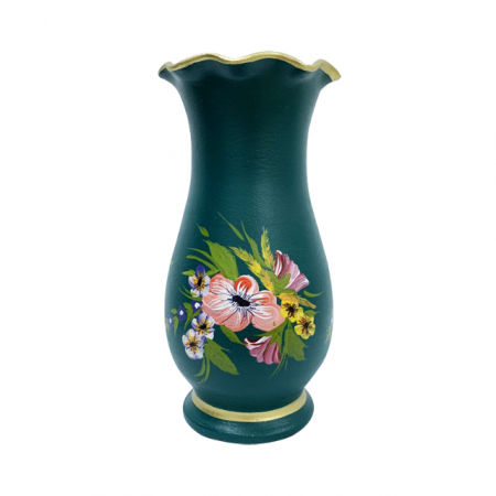 vaza-din-ceramica-de-arges-realizata-manual-argcoms-h30-silueta-cu-onduleuri-1-1-inel-pictura-florala [1]