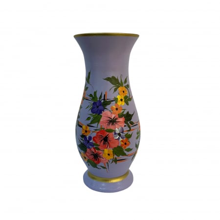 H35 - vaza-din-ceramica-de-arges-realizata-manual-argcoms-h35-silueta-simpla-1-1-inel-pictura-florala-6410-6421
