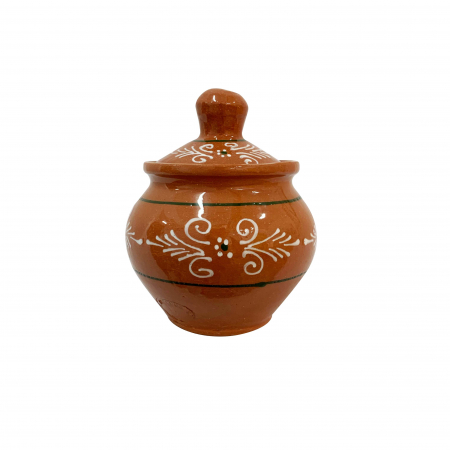 Accesorii masa - zaharnita-din-ceramica-de-arges-realizata-manual-argcoms-cu-capac-pictura-traditionala-5946-5947