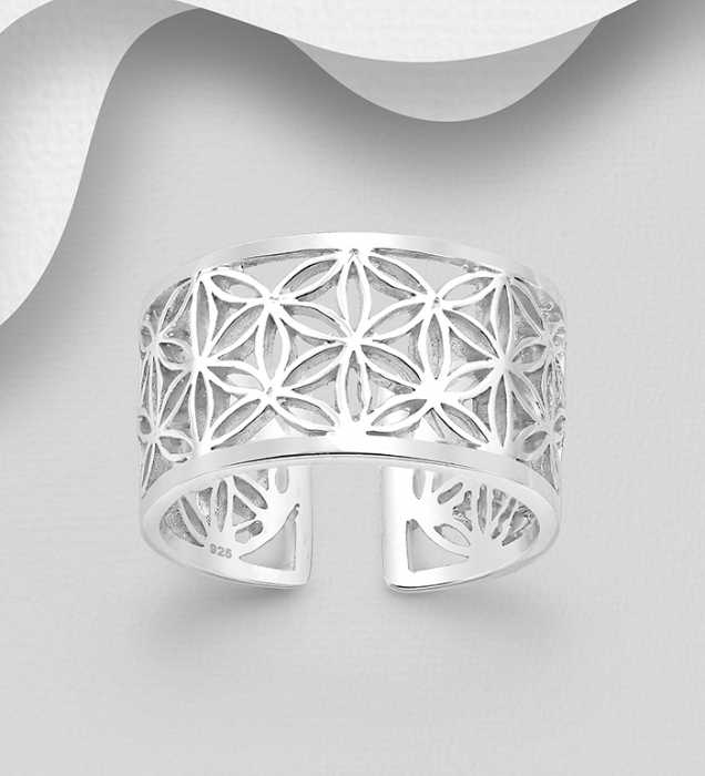 Inel regalbil Broderie din argint Sterling 925 [2]