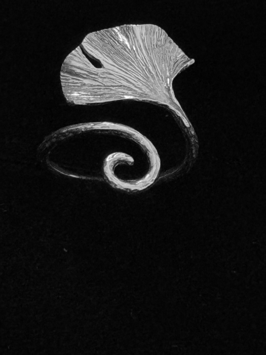 Inel reglabil Floare din argint Sterling 925 [4]