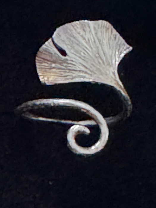 Inel reglabil Floare din argint Sterling 925 [3]
