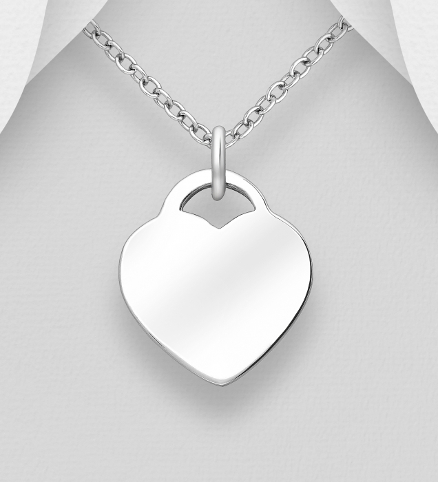 Colier din argint Sterling 925 tip inimioara [2]