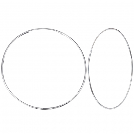 BIJUTERII SI CEASURI - Cercei Creole 5cm din Argint Sterling