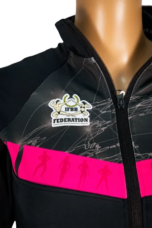 Bluza trening poliester feminin - International Fitness and Body Building Federation [2]