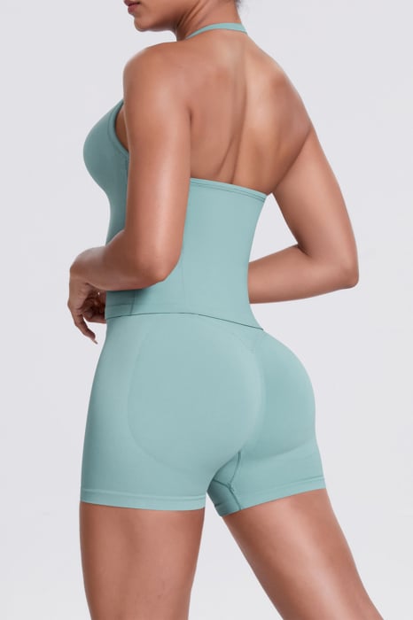 Bustiera FITSKIN V-Form Longline Mint Twist [2]