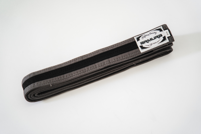 Centura BJJ ARMURA Praetorian Gri/Negru/Gri [2]