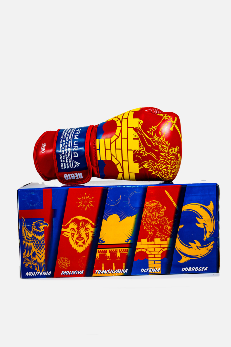 Manusi de Box ARMURA Regio Oltenia Rosu/Galben Editie Limitata [2]