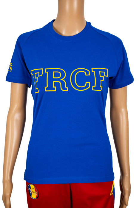 Tricou Bumbac Junioare Oficial FRCF Albastru [1]