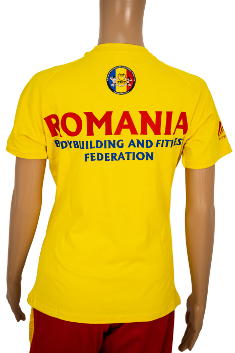 Tricou Bumbac Junioare Oficial FRCF Galben [3]