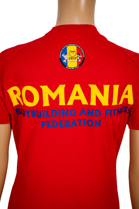 Tricou Bumbac Junioare Oficial FRCF Rosu [3]