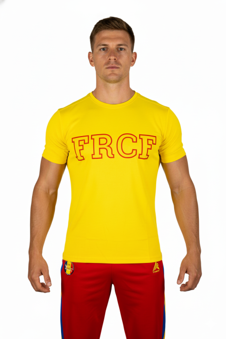 Tricou Bumbac Masculin Oficial FRCF Galben [1]