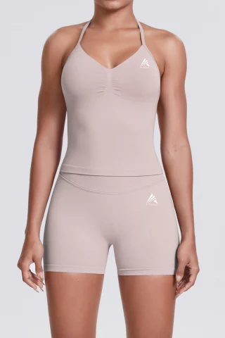 Colanţi - Colant scurt FITSKIN V-Form Shortline Ivory