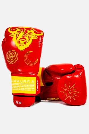 Mănuşi de Box - Manusi de Box ARMURA Regio Moldova Rosu/Galben Editie Limitata
