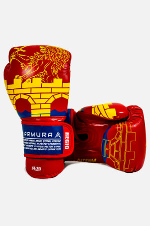 Regio - Limited Edition - Manusi de Box ARMURA Regio Oltenia Rosu/Galben Editie Limitata