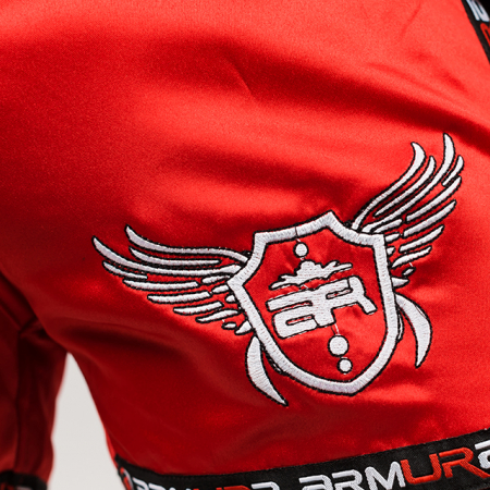 Short kickboxing ARMURA Muay 2.0 Rosu/Negru [3]