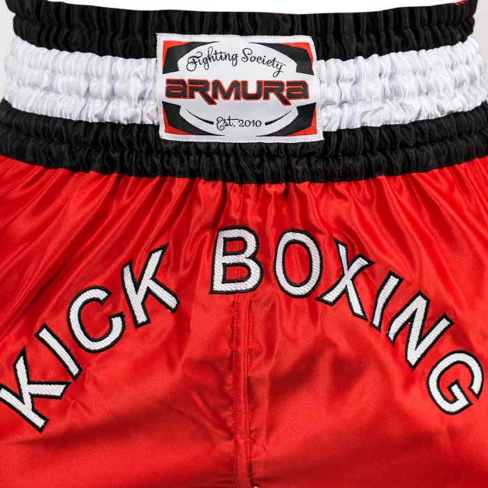 Short kickboxing ARMURA Diamond Rosu [3]