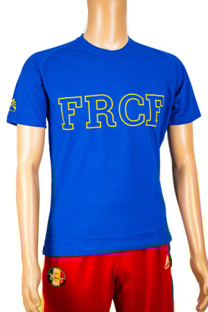 Federatia Romana de Culturism si Fitness - Tricou Bumbac Juniori Oficial FRCF Albastru