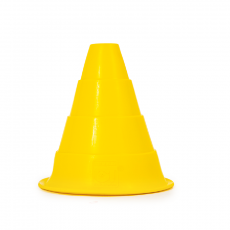 Con (Jalon) extra-flexibil 16cm galben