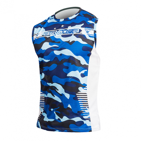Tricouri - Maiou Armura Urban Camo Albastru
