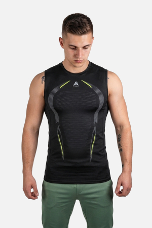 Imbracaminte - Maiou Compresie FITSKIN Aeroflex Core Stealth Black