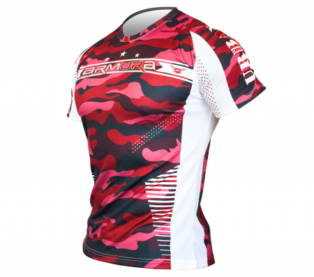 Tricouri - Tricou Armura Urban Camo Rosu