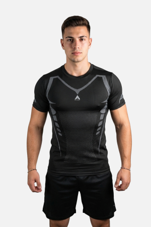 Imbracaminte - Tricou Compresie FITSKIN Titan Core Sandstone Grey