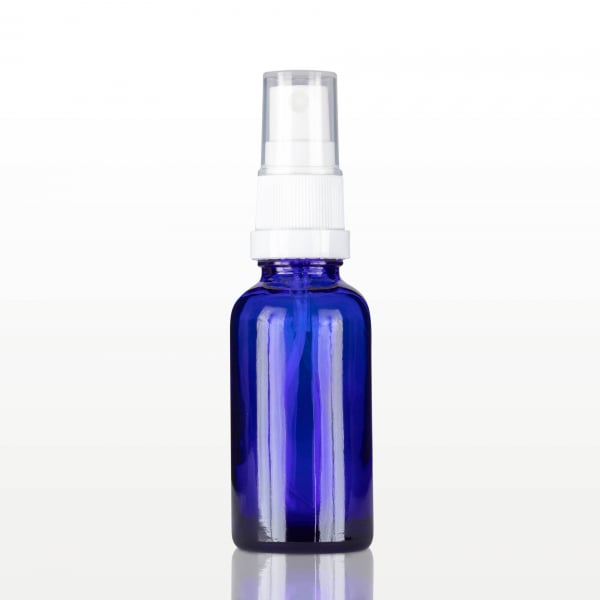 Spray flacon sticla albastra cu capac alb - 30 ml [1]