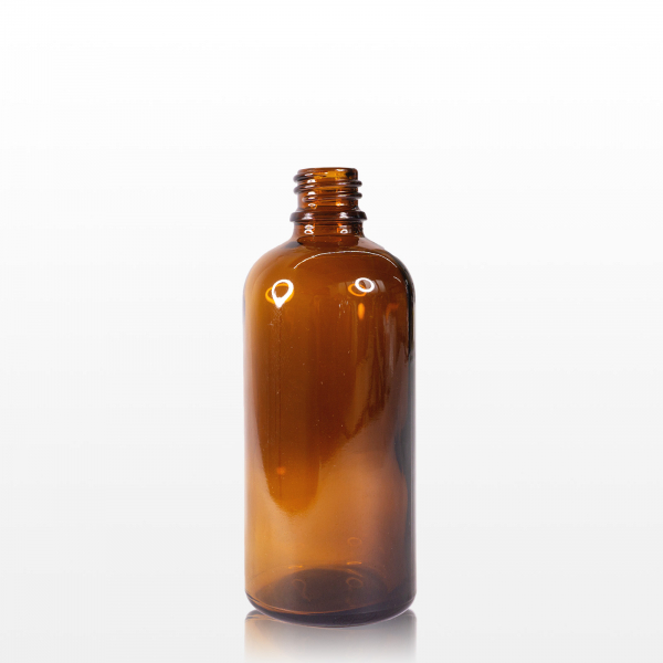 Spray flacon sticla ambra cu capac negru - 100 ml [2]