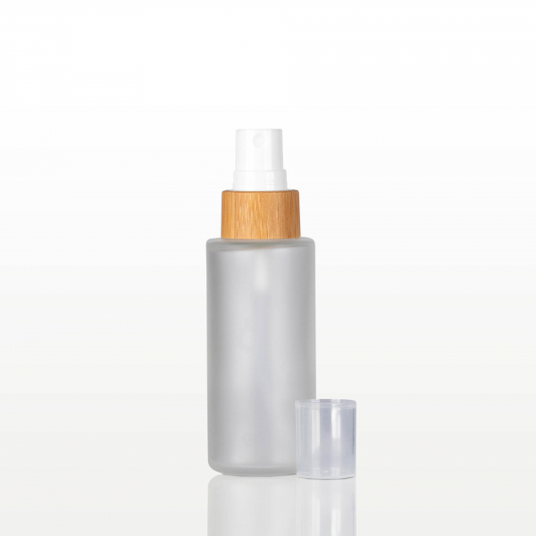 Spray flacon sticla mat capac bambus - 50 ml [2]